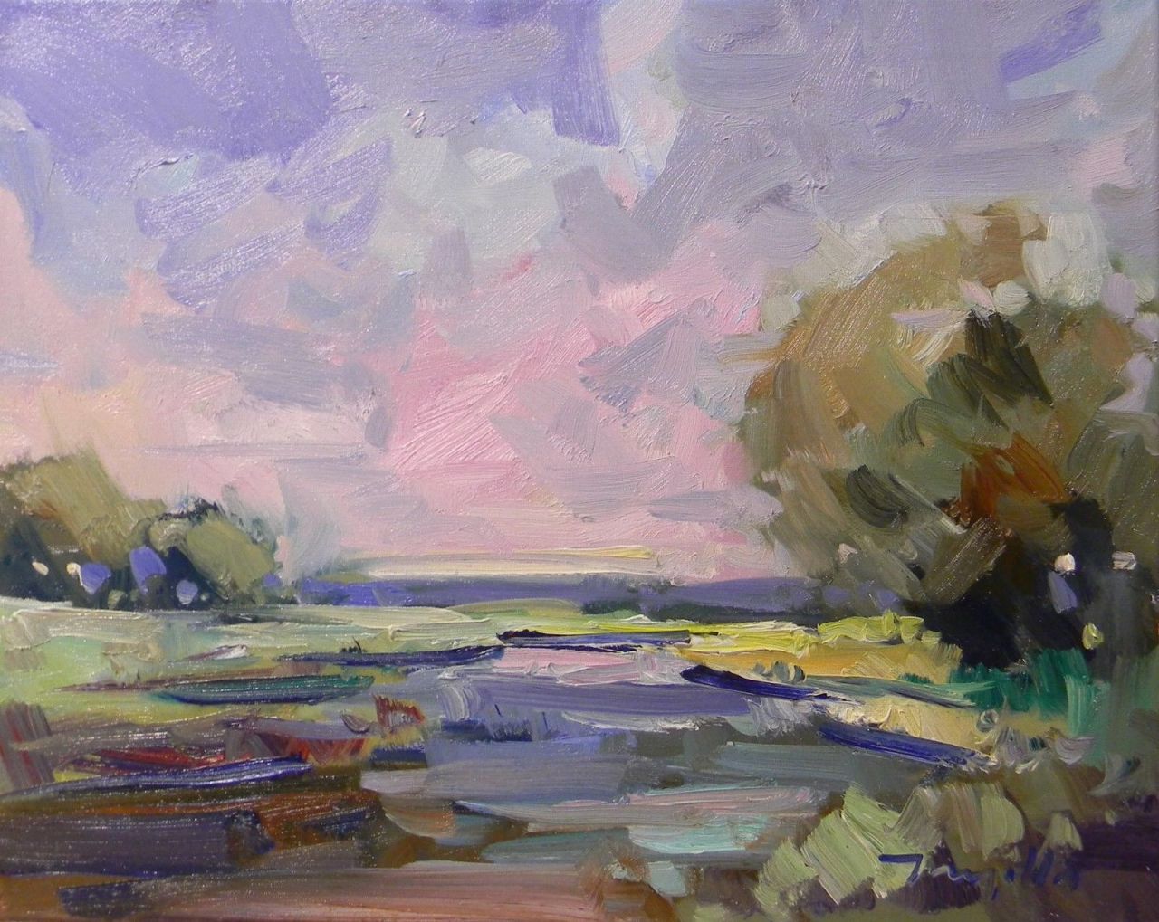 Blessed Day 16x20 in. Oil on stretched canvas