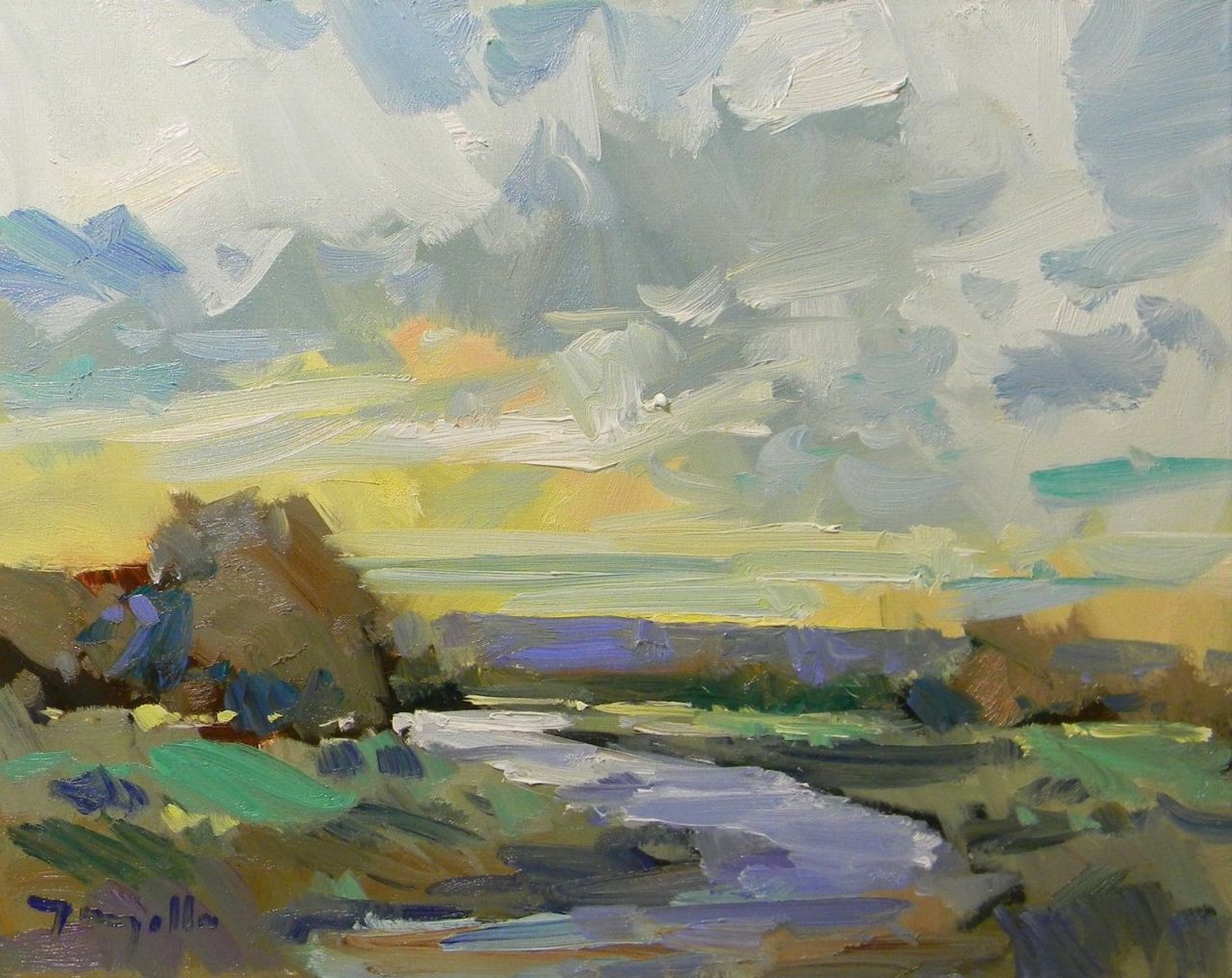 Early Impressions 16x20 in. Oil on stretched canvas