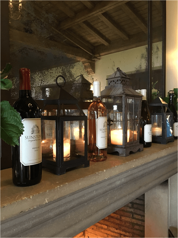 Wine on Mantle